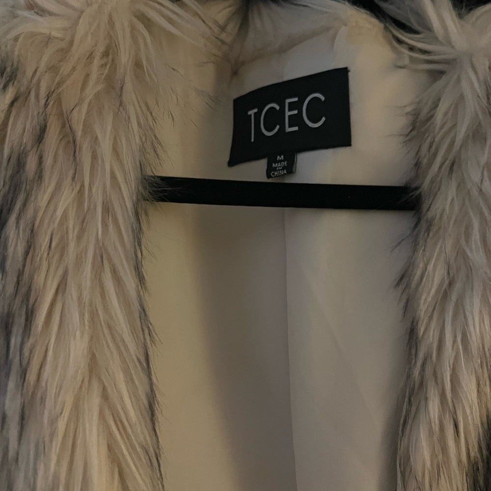 Faux fur vest